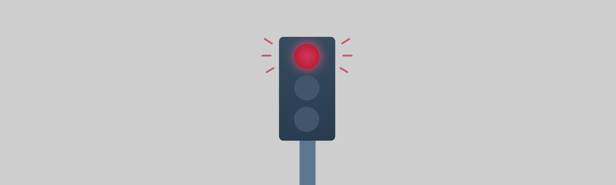 Traffic lights & pavement markings - What does this flashing red signal indicate?